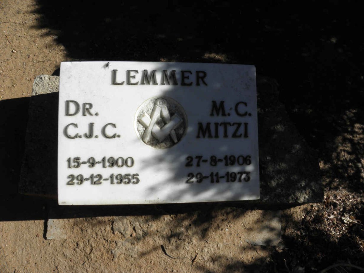 LEMMER C.J.C. 1900-1955 & M.C. 1906-1973