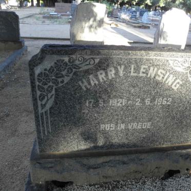 LENSING Harry 1921-1962
