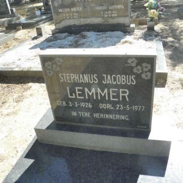 LEMMER Stephanus Jacobus 1926-1977