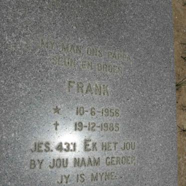 LIEBENBERG Frank 1956-1985