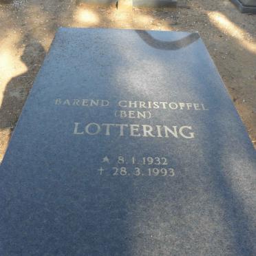 LOTTERING Barend Christoffel 1932-1993
