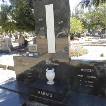MARAIS Sarel Francois 1913-1983 &amp; Anna Johanna 1920-1984