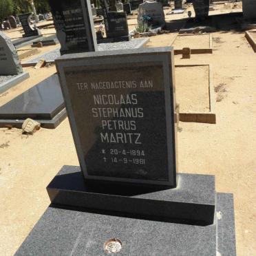 MARITZ Nicolaas Stephanus Petrus 1894-1981