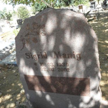 MANIG Sigrid 1939-2002