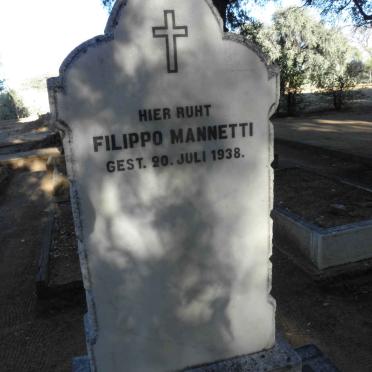 MANNETTI Filippo -1938