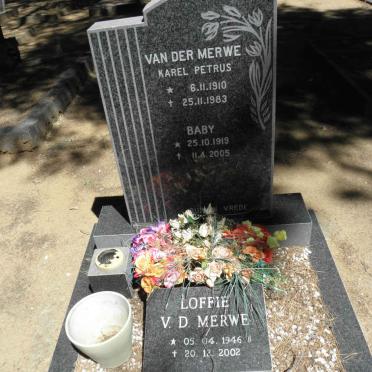 MERWE, van der