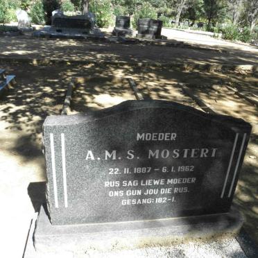 MOSTERT A.M.S. 1887-1962