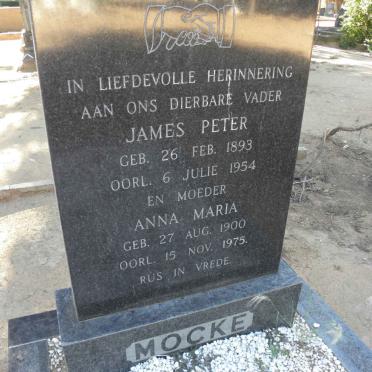 MOCKE James Peter 1893-1954 &amp; Anna Maria 1900-1975