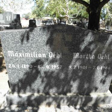 OËHL Maximilian 1890-1957 &amp; Martha 1901-1966