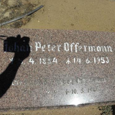 OFFERMANN Johan Peter 1884-1953