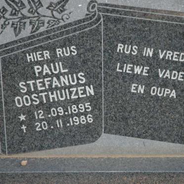 OOSTHUIZEN Paul Stefanus 1895-1986