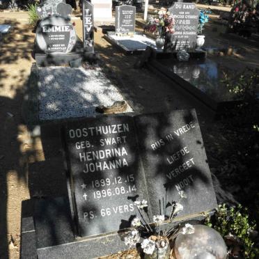 OOSTHUIZEN Hendrina Johanna nee SWART 1899-1996