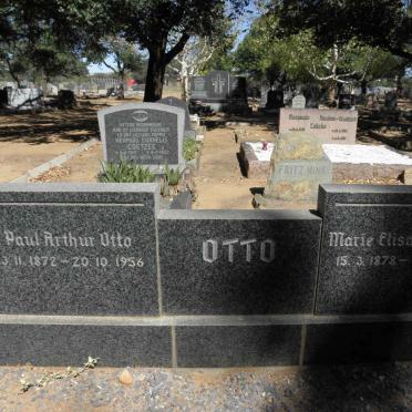 OTTO Paul Arthur 1872-1957 &amp; Maria Elizabeth 1878-1953