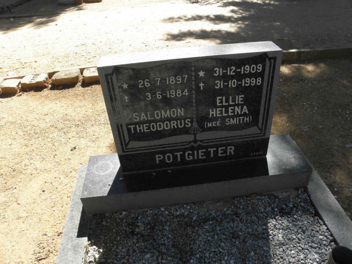 POTGIETER Salomon Theodorus 1897-1984 & Ellie Helena SMITH 1909-1998