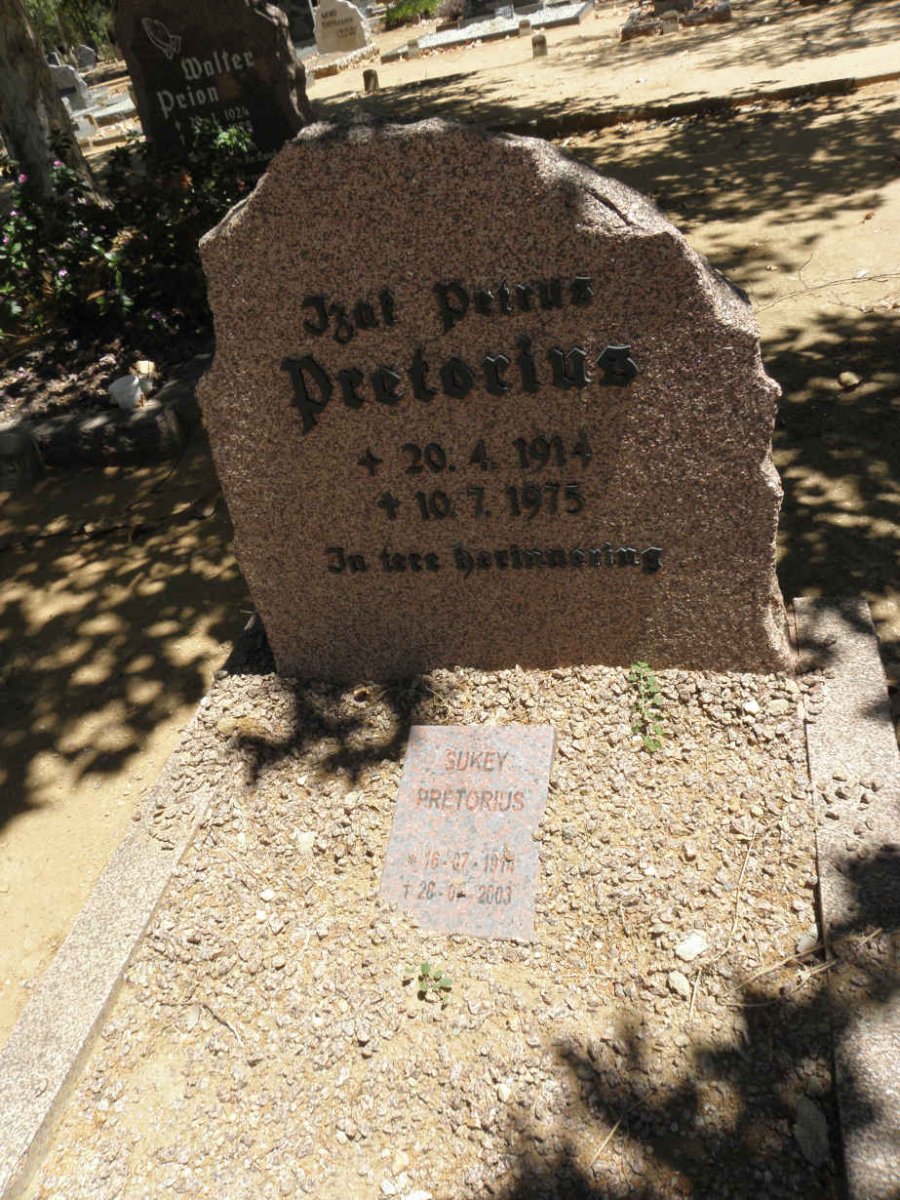 PRETORIUS Izak Petrus 1914-1975 & Sukey 1914-2003