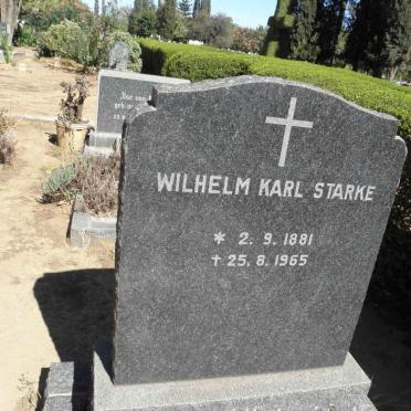STARKE Wilhelm Karl 1881-1965