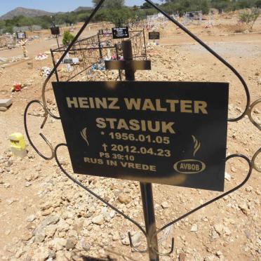 STASIUK Heinz Walter 1956-2012