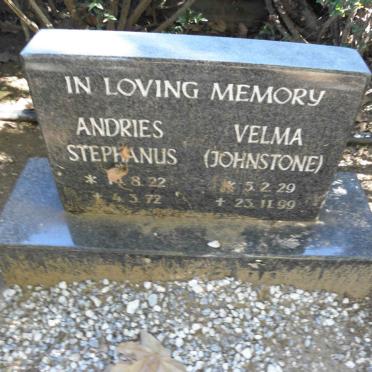 STEPHANUS Andries 1922-1972 &amp; Velma JOHNSTONE 1929-1999