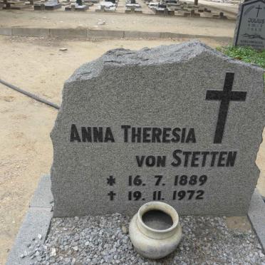 STETTEN Anna Theresia, von 1889-1972