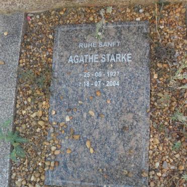 STARKE Agathe 1927-2004