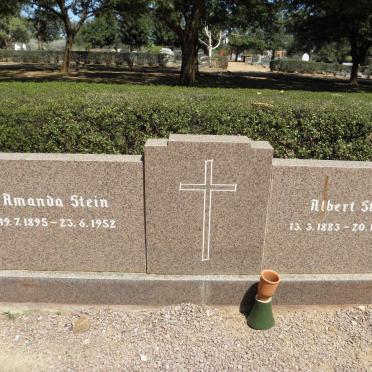 STEIN Albert 1883-1960 &amp; Amanda 1895-1952