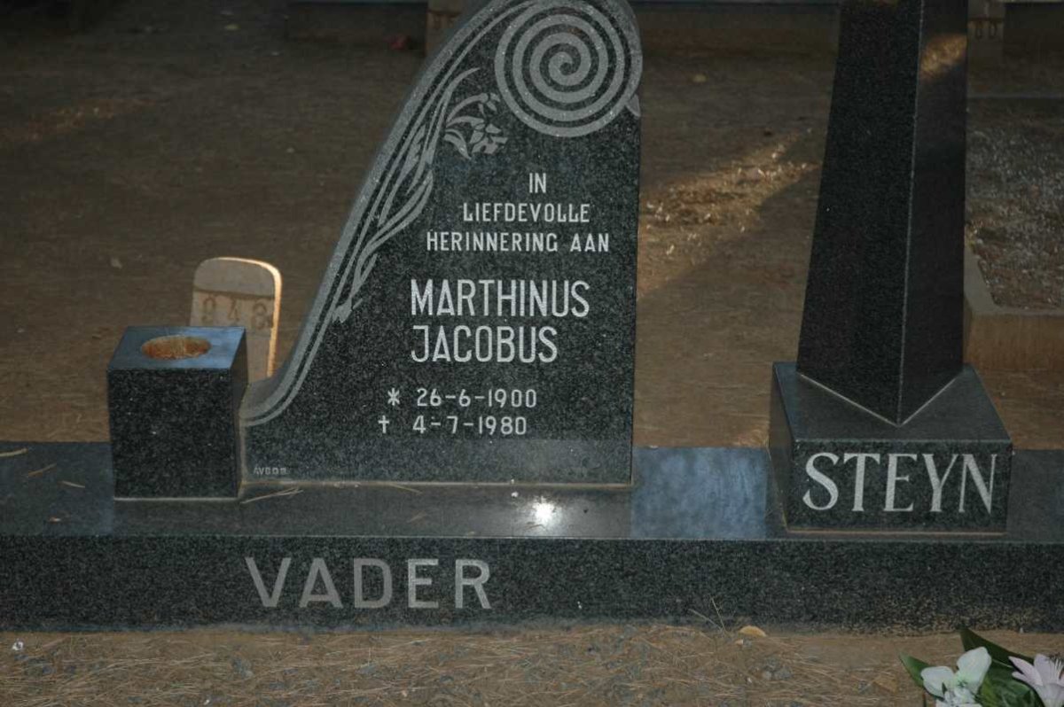 STEYN Marthinus Jacobus 1900-1980