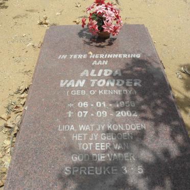 TONDER Alida, van nee O'KENNEDY 1956-2002