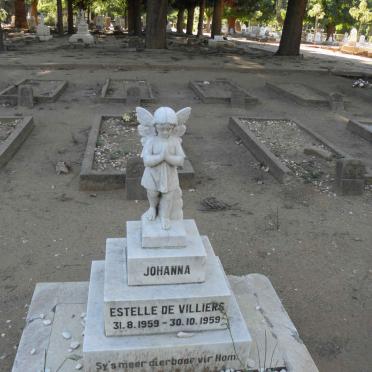 VILLIERS Johanna Estelle, de 1959-1959