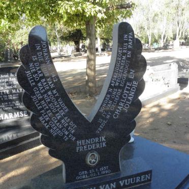 VUUREN Hendrik Frederik, Jansen van 1957-1990