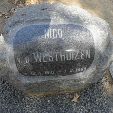 WESTHUIZEN Nico, v.d. 1910-1969