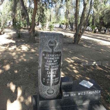 WESTHUIZEN Carel Aron, van der 1952-1991