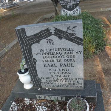 WEYHE Karl Paul 1927-2002