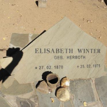 WINTER Elizabeth nee HERBOTH 1870-1975