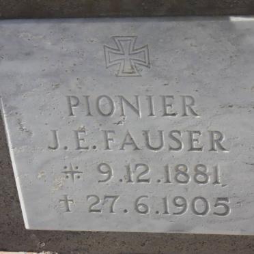 FAUSER J.E. 1881-1905