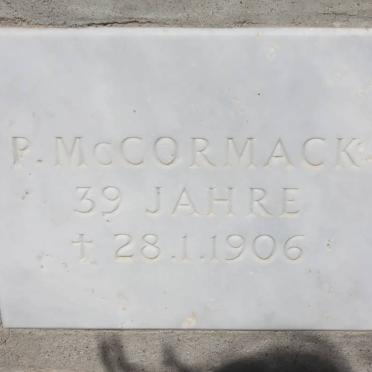 McCORMACK P. -1906