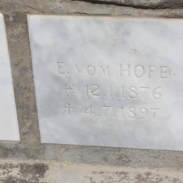 HOFE E., vom 1876-1897