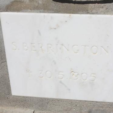 BERRINGTON S. -1905