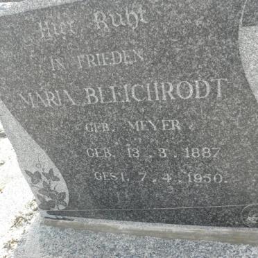 BLEICHRODT Maria nee MEYER 1887-1950
