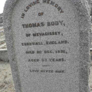 BODY Thomas -1931