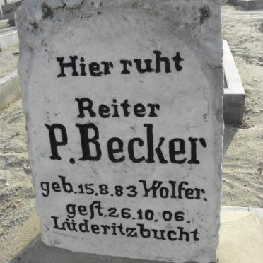 BECKER P. 1883-1906