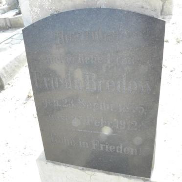 BREDOW Frieda 1875-1912
