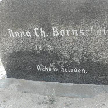 BORNSCHEIN Anna Ch. 1899-1968