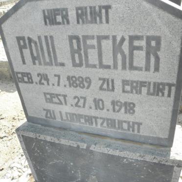 BECKER Paul 1889-1918