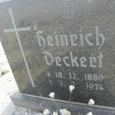 DECKERT Heinrich 1880-1974