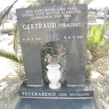 FEYERABEND Gertraud nee NEUMANN 1931-1985