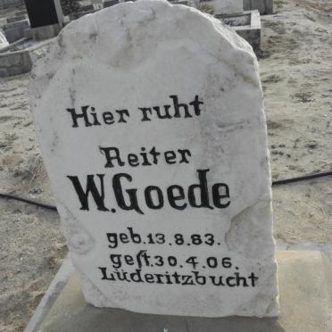 GOEDE W. 1883-1906