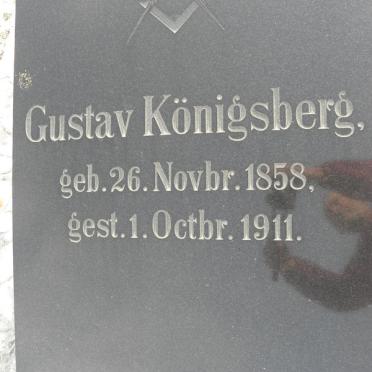 KONIGSBERG Gustav 1858-1911