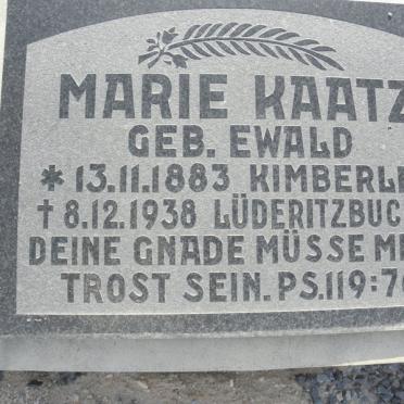 KAATZ Marie nee EWALD 1883-1938
