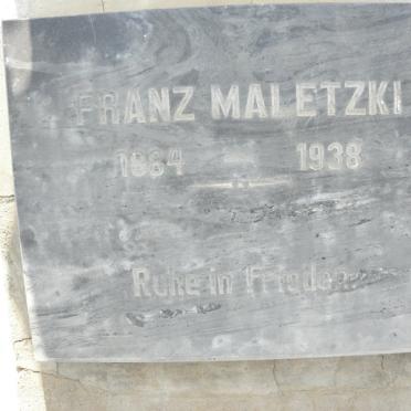 MALETZKI Franz 1884-1938