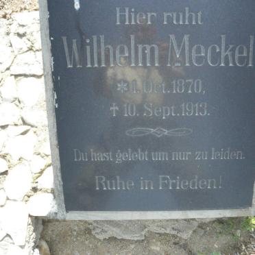 MECKEL Wilhelm 1870-1913